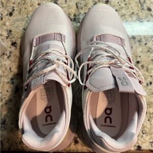 On Cloudnova shoes. Color white/fade. Size 8.5.